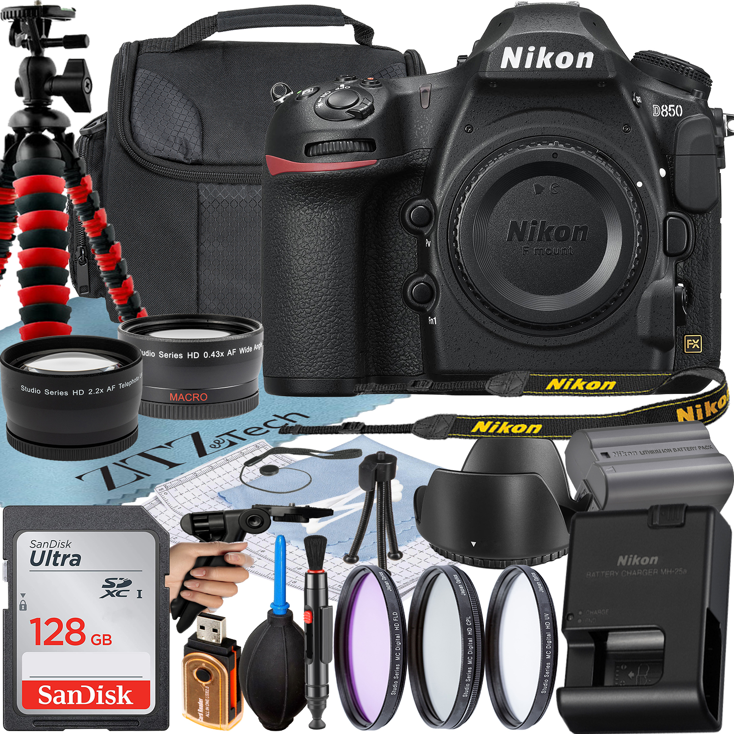 Nikon D850 DSLR Camera (Body Only) with 45.7MP FX-Format BSI CMOS ...